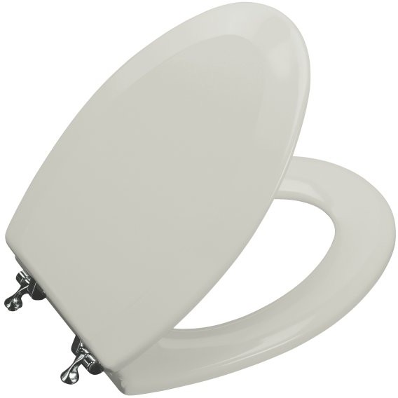 Kohler Triko K4722T95 Ice Grey Molded Toilet Seat, Elongated, Closed