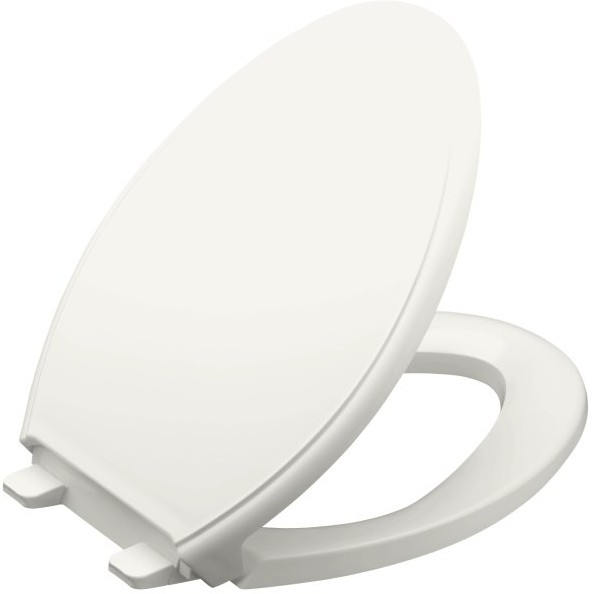 Kohler Glenbury K47330 White QuietClose Elongated Toilet Seat with QuickRelease