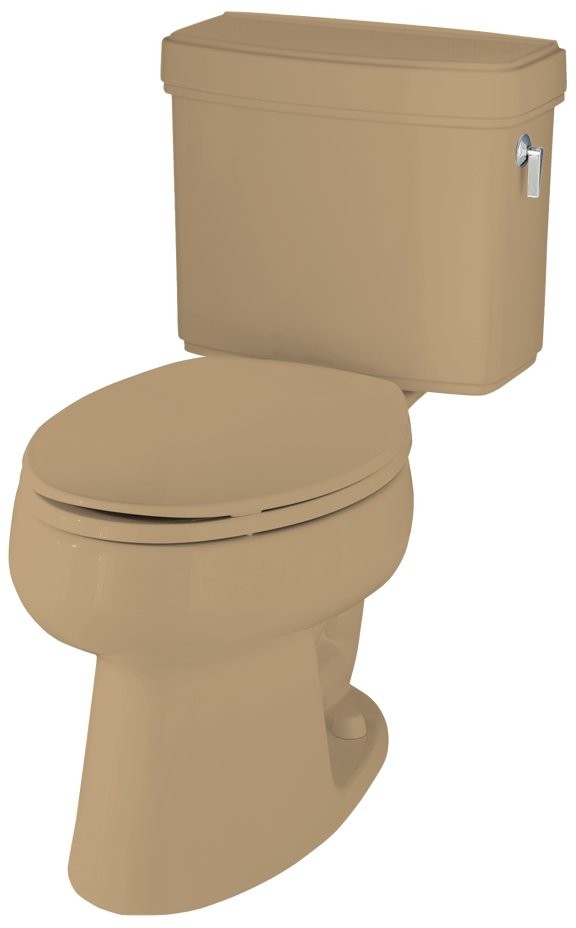 Kohler Pinoir K3482RA33 Mexican Sand Elongated Toilet with Right