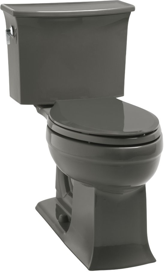 Kohler Archer K351758 Thunder Grey Comfort Height Elongated Toilet