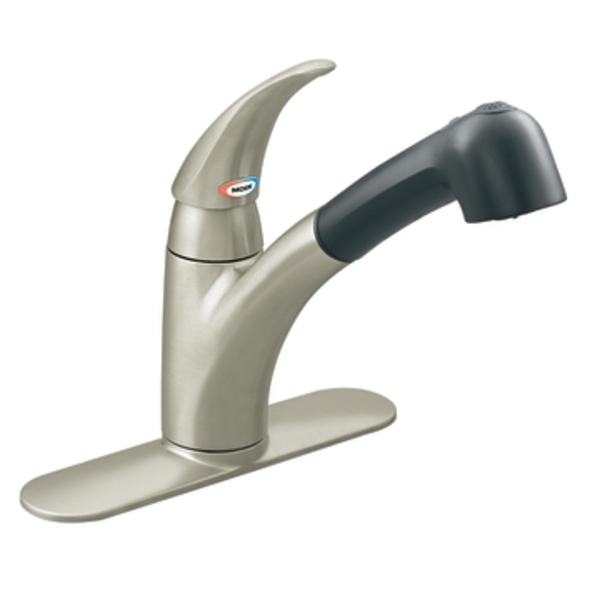 Moen 7560SLBL Extensa StainlessMatte Black Lever Handle Kitchen