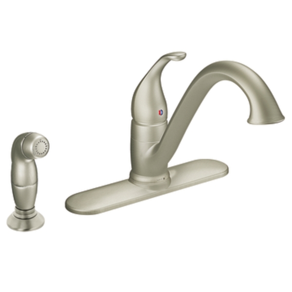 Moen 7840sl Camerist Stainless Lever Kitchen Faucet With Side Spray
