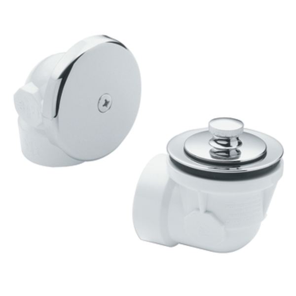 Moen 90332 Chrome PushNLock Bath Drain Assembly Half Kit