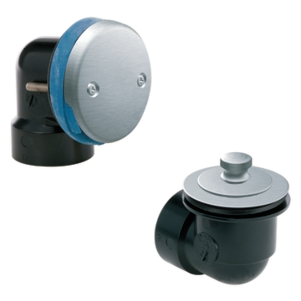 Moen 90333BC Brushed Chrome PushNLock Bath Drain Assembly Half Kit