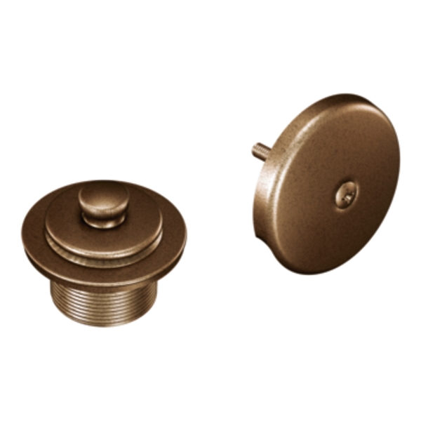 Moen T90331AZ Antique Bronze Tub Drain Trim Kit with PushNLock Drain