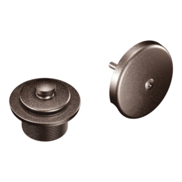Moen T90331ORB Oil Rubbed Bronze Tub Drain Trim Kit with PushNLock Drain Assembly