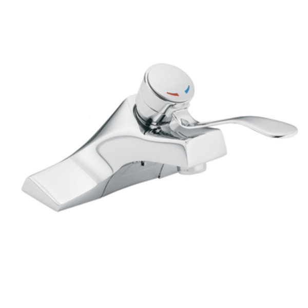 Moen 8450 Commercial Chrome Single Handle 4" Centerset Faucet Without