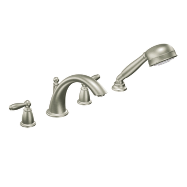 Moen T924BN Brantford Brushed Nickel Roman Tub Faucet Trim Kit with