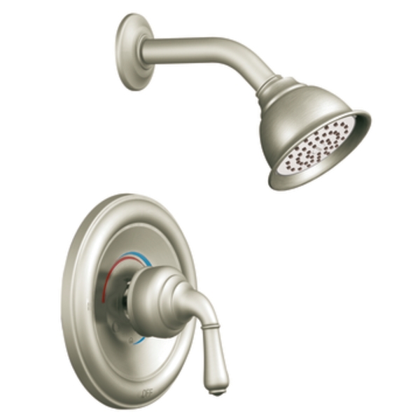 Moen T2444BN Monticello Brushed Nickel PosiTemp Shower Trim Kit with