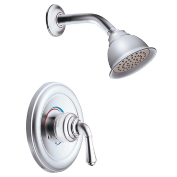 Moen T2444PM Monticello Platinum PosiTemp Shower Trim Kit with Lever