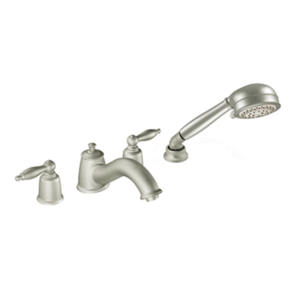 Moen Castleby T6986BN Brushed Nickel Roman Tub Faucet Trim Kit with