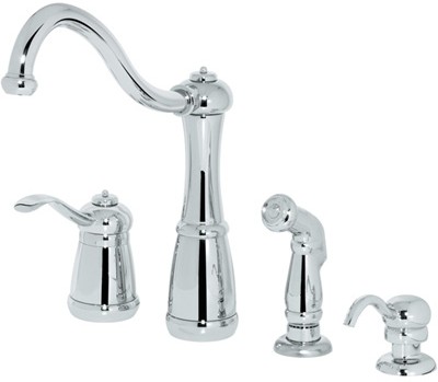 price pfister marielle 26 4ncc polished chrome single handle kitchen