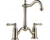 Brizo 62636LF-PN Tresa Brilliance Polished Nickel Two Handle Bridge Bar/Prep Faucet