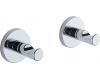 Brizo 693520-PC Modern Chrome Robe Hook - Pair