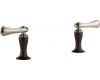 Brizo HL5385-PNCO Cocoa Bronze and Polished Nickel Metal Lever Handle Kit (Pair)