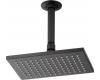 Brizo 81380-BL Siderna Matte Black Rectangular Raincan Shower Head