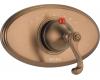 Brizo T66410-BZ Total Escape Brilliance Brushed Bronze Rope Lever Thermostatic Valve Trim