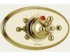 Brizo Total Escape T66430-BB Brilliance Brass Metal Cross Thermostatic Valve Trim