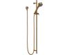 Brizo 85521-BZ Euro Brilliance Brushed Bronze Hand Shower with Slide Bar, 3F