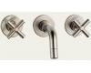 Brizo 6516729-BN Trevi Cross Brushed Nickel Wall Mount Bath Faucet