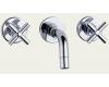 Brizo 6516729-PC Trevi Cross Chrome Wall Mount Bath Faucet