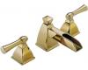 Brizo 65345LF-BB Vesi Channel Brilliance Brass Widespread Lavatory Faucet