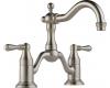 Brizo 65536LF-BN Tresa Brushed Nickel Widespread Bridge Lavatory Faucet with Lever Handles