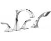 Brizo T67430-PC Virage Chrome Roman Tub Faucet with Handshower