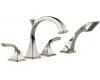 Brizo T67430-PN Virage Brilliance Polished Nickel Roman Tub Faucet with Handshower