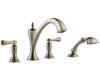 Brizo T67485-BNLHP Charlotte Brilliance Brushed Nickel Roman Tub With Handshower Trim - Less Handles