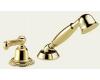 Brizo 6010-BBLHP Providence Classic Brilliance Brass Roman Tub Faucet with Hand-Held Shower