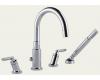 Brizo Trevi Lever 6716815-PC Chrome Roman Tub Faucet with Hand Shower