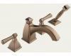 Brizo 67740-BZ Vesi Curve Brilliance Brushed Bronze Roman Tub Faucet with Hand Shower
