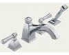 Brizo 67740-PC Vesi Curve Chrome Roman Tub Faucet with Hand Shower