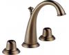 Brizo 6520LF-BZLHP Providence Classic Brilliance Brushed Bronze Two Handle Widespread Lavatory Faucet - Less Handles