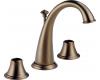 Brizo 6526LF-BZLHP Providence Belle Brilliance Brushed Bronze Two Handle Widespread Lavatory Faucet - Less Handles