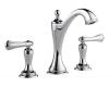 Brizo 65385LF-PCLHP Charlotte Chrome Two Handle Widespread Lavatory Faucet - Less Handles