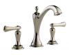 Brizo 65385LF-PNLHP Charlotte Brilliance Polished Nickel Two Handle Widespread Lavatory Faucet - Less Handles