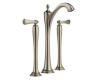 Brizo 65485LF-BNLHP Charlotte Brilliance Brushed Nickel Two Handle Widespread Vessel Lavatory Faucet - Less Handles