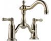 Brizo 65536LF-PN Tresa Brilliance Polishe Nickel Two Handle Widespread Bridge Lavatory Faucet