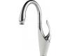 Brizo 63055LF-PCMW Vuelo Polished Chrome and Matte White Single Handle Pull-Down Kitchen Faucet