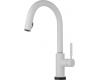 Brizo 64020LF-MW Solna Matte White Single Handle Single Hole Pull-Down Kitchen Faucet with Smarttouch