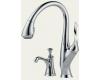 Brizo 63352-PC Belo Chrome Kitchen Pull Down Faucet with Soap Dispenser