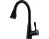 Brizo 63070LF-BLST Venuto Black Single Handle Pull-Down Kitchen Faucet