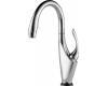 Brizo 64055LF-PC Vuelo Chrome Single Handle Waterfall Kitchen Faucet with Smarttouch Technology