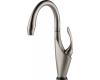 Brizo 64055LF-SS Vuelo Stainless Single Handle Waterfall Kitchen Faucet with Smarttouch Technology