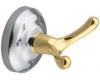 Creative Specialties by Moen Brighton 303CB Chrome/Polished Brass Double Robe Hook