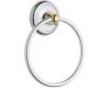 Moen BP5386CB Yorkshire Chrome/Polished Brass Towel Ring