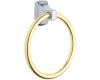 Moen P5860CB Contemporary Chrome/Polished Brass Towel Ring