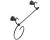 Moen YB9096WR Casa Wrought Iron Towel Bar/Towel Ring